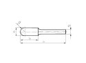 FREZ SPIEKOWY 'C' WALCOWO-KULISTY HFC 1225.06 Z6