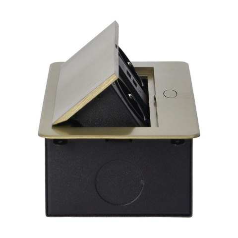 GNIAZDO WPUSZCZANE W BLAT 2X2P+Z, 2XUSB PŁASKI RANT MOSIĄDZ GNIAZDO WPUSZCZANE W BLAT 2X2P+Z, 2XUSB PŁASKI RANT MOSIĄDZ