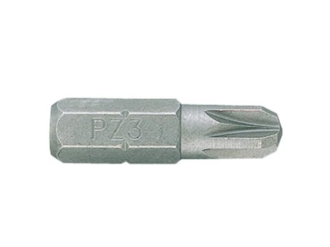 BIT, GROT, KOŃCÓWKA 1/4 POZIDRIV 25MM PZ3 BIT, GROT, KOŃCÓWKA 1/4 POZIDRIV 25MM PZ3