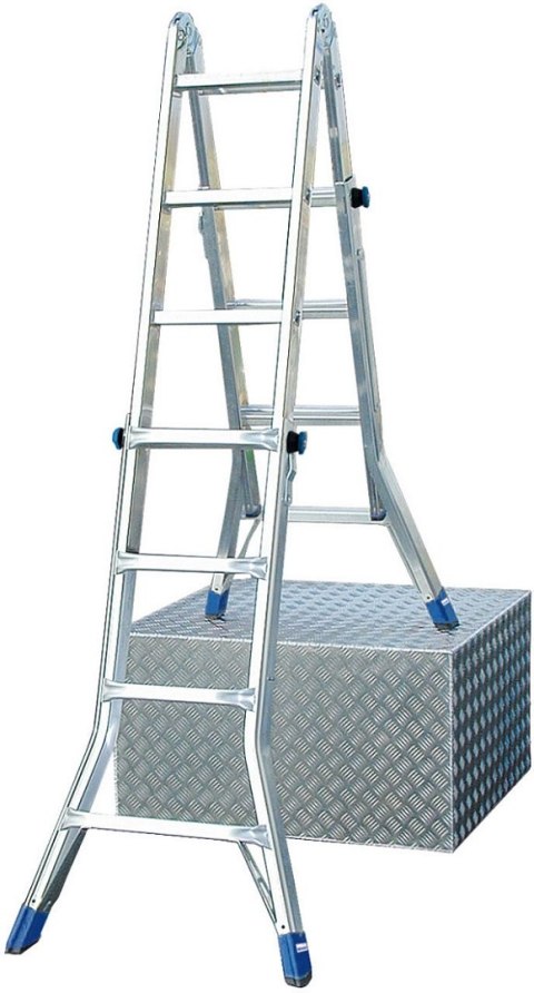 DRABINA ALUMINIOWA PRZEG. TELESKOPOWA STABILO 4X4 SZCZEBLE DRABINA ALUMINIOWA PRZEG. TELESKOPOWA STABILO 4X4 SZCZEBLE