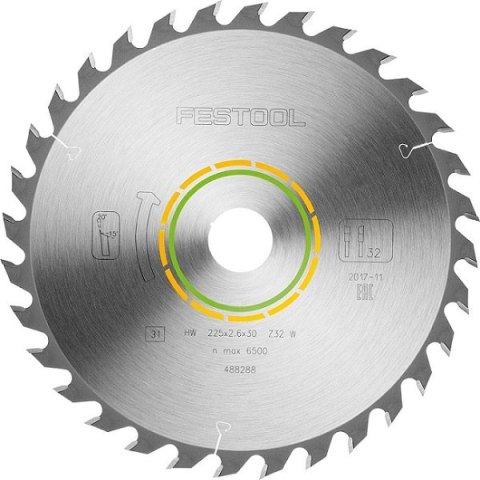 TARCZA PILARSKA UNIWERSALNA 225*2.6*30 W32 TARCZA PILARSKA UNIWERSALNA 225*2.6*30 W32