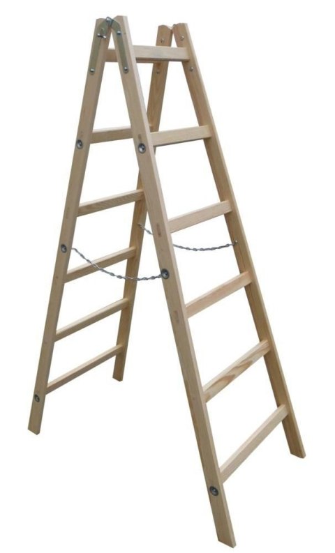 DRABINA DREWNIANA ROZSTAWNA 10 SZCZEBLI 313CM DRABINA DREWNIANA ROZSTAWNA 10 SZCZEBLI 313CM