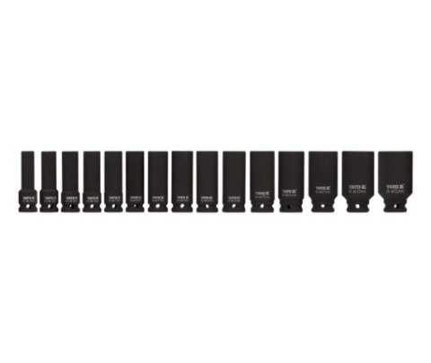 KOMPLET NASADEK UDAROWYCH 1/2'' DŁUGICH 15-SZTUKOWY KOMPLET NASADEK UDAROWYCH 1/2'' DŁUGICH 15-SZTUKOWY