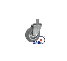 KOŁO METAL-GUMA 125MM OBUDOWA Z TRZPIENIEM 24MS*24 ZABI