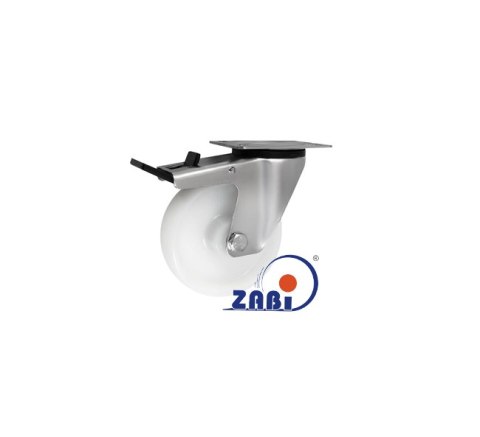 KOŁO Z TWORZYWA 125MM SKRĘTNE + HAMULEC WZMACNIANE 25BWH UN KOŁO Z TWORZYWA 125MM SKRĘTNE + HAMULEC WZMACNIANE 25BWH UN
