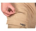 SPODNIE ROBOCZE OUTDOOR TYPU JOGGER BEŻOWE ROZMIAR L NEO