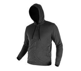 BLUZA ROZPINANA Z KAPTUREM COMFORT SZARA ROZMIAR S NEO