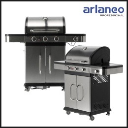 GRILL GAZOWY 3+1, STAL NIERDZEWNA 11.2KW YATO