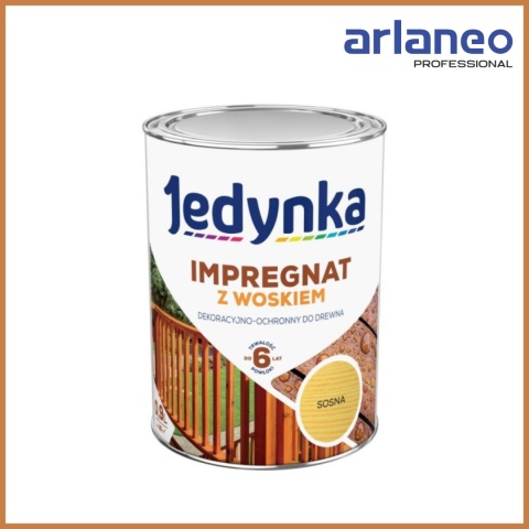 IMPREGNAT DO DREWNA Z WOSKIEM JEDYNKA SOSNA 0.9L JEDYNKA