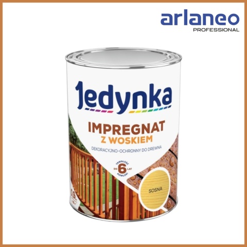 IMPREGNAT DO DREWNA Z WOSKIEM JEDYNKA SOSNA 2.5L JEDYNKA