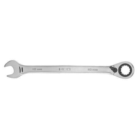 KLUCZ PŁASKO-OCZKOWY Z GRZECHOTKĄ I PRZEŁĄCZNIKIEM 10MM NEO KLUCZ PŁASKO-OCZKOWY Z GRZECHOTKĄ I PRZEŁĄCZNIKIEM 10MM NEO