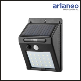 LAMPA SOLARNA ŚCIENNA SMD LED 250LM NEO