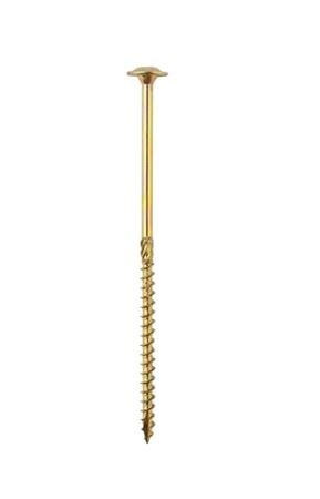 WKRĘT DO DREWNA Z KOŁNIERZEM NA TORX OCYNK ŻÓŁTY 5*120MM T25 UN WKRĘT DO DREWNA Z KOŁNIERZEM NA TORX OCYNK ŻÓŁTY 5*120MM T25 UN