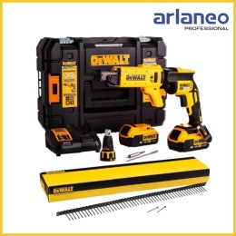WKRĘTARKA AKUMULATOROWA DO G-K 18V 2*2.0AH LI-LON+DCF6201 DEWALT
