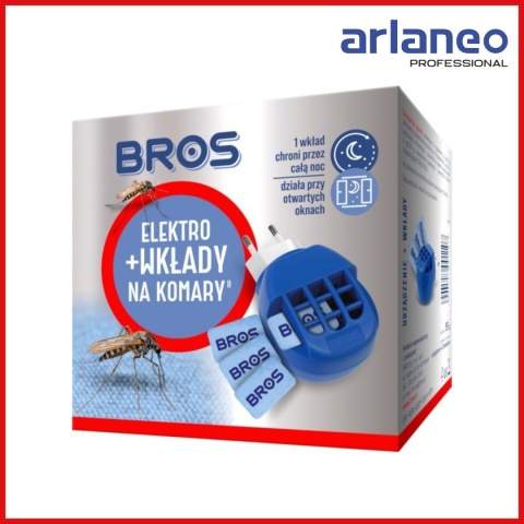 ELEKTROFUMIGATOR +10 WKŁADÓW NA KOMARY BROS ELEKTROFUMIGATOR +10 WKŁADÓW NA KOMARY BROS