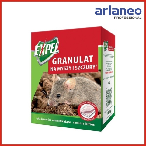 GRANULAT NA MYSZY I SZCZURY 140G EXPEL BROS