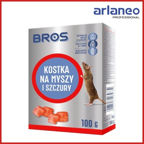 KOSTKA NA MYSZY I SZCZURY 100G BROS