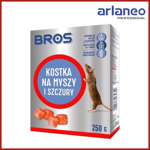 KOSTKA NA MYSZY I SZCZURY 250G BROS