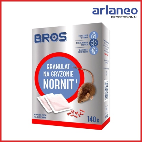NORNIT GRANULAT NA GRYZONIE 140G BROS NORNIT GRANULAT NA GRYZONIE 140G BROS