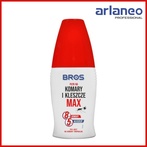PŁYN NA KOMARY I KLESZCZE MAX 50 ML BROS PŁYN NA KOMARY I KLESZCZE MAX 50 ML BROS