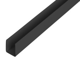 PROFIL U PCV CZARNY 2600X21X10X1,0X19 UN