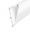 PROFIL ZACISKOWY PVC BIAŁY 1000X15X0,9 UN