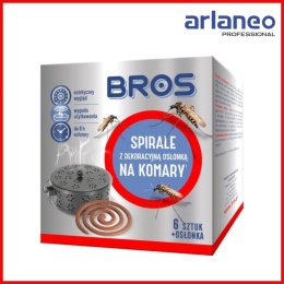 SPIRALE NA KOMARY Z DEKORACYJNĄ OSŁONĄ 6SZTU. BROS