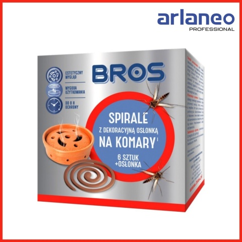 SPIRALE.NA KOMARY Z DEKORACYJNĄ OSŁONĄ 6SZTU. BROS