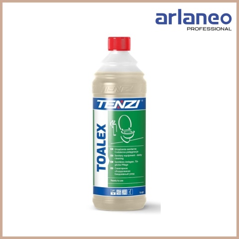 ŚRODEK DO DEZYNFEKCJI I WYBIELANIA SANITARIÓW TOALEX 1L TENZI ŚRODEK DO DEZYNFEKCJI I WYBIELANIA SANITARIÓW TOALEX 1L TENZI