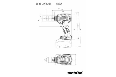 WIERTARKO-WKRĘTARKA AKUMULATOROWA BS 18 LTX BL Q 0*AH METABO WIERTARKO-WKRĘTARKA AKUMULATOROWA BS 18 LTX BL Q 0*AH METABO
