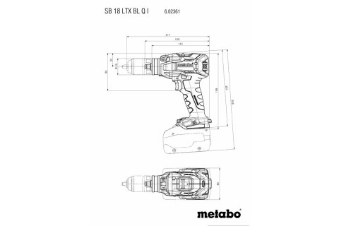 WIERTARKO-WKRĘTARKA AKUMULATOROWA UDAR. SB 18 LTX BL Q 0*AH METABO WIERTARKO-WKRĘTARKA AKUMULATOROWA UDAR. SB 18 LTX BL Q 0*AH METABO