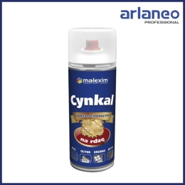 AEROZOL CYNKAL 0,4L CZARNY RAL 9005 MALEXIM | ANTYKOROZYJNA GRUNTOEMALIA W SPRAYU