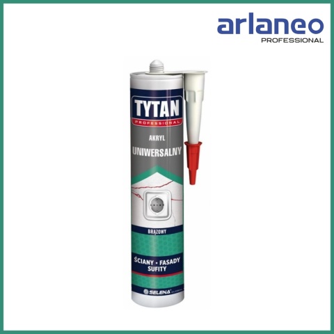 Akryl Tytan 280ml Brązowy | Uniwersalny Uszczelniacz | Wewnętrzny i Zewnętrzny Akryl Tytan 280ml Brązowy | Uniwersalny Uszczelniacz | Wewnętrzny i Zewnętrzny