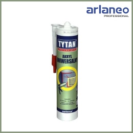 Akryl szpachlowy TYTAN 280ml Szary | Elastyczny uszczelniacz malowalny do wnętrz i na zewnątrz