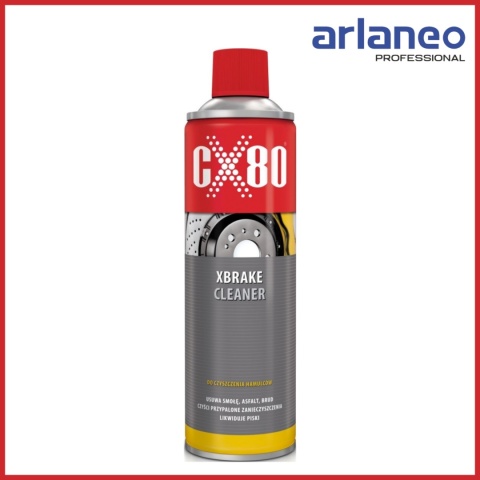 BŁYSKAWICZNY PREPARAT DO CZYSZCZENIA TARCZ HAMULCOWYCH 600 ml | CX80 XBRAKE CLEANER