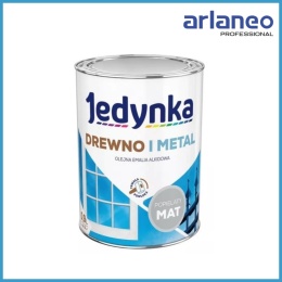 EMALIA ALKIDOWA DO DREWNA I METALU POPIELATA 0,9L JEDYNKA | TRWAŁA, SZYBKO SCHNĄCA