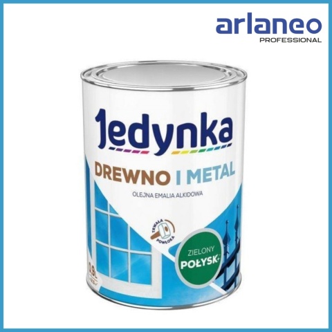 EMALIA ALKIDOWA DO DREWNA I METALU ZIELONY 0,9L JEDYNKA EMALIA ALKIDOWA DO DREWNA I METALU ZIELONY 0,9L JEDYNKA