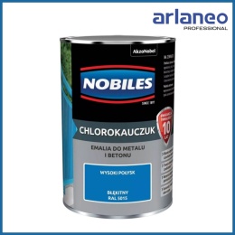 EMALIA CHLOROKAUCZUKOWA 0,9L NIEBIESKA RAL 5015 NOBILES | METAL BETON