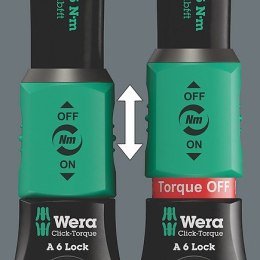 KLUCZ DYNAMOMETRYCZNY CLICK-TORQUE A 6 1/4' X 2.5-25 NM WERA