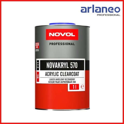 LAKIER BEZBARWNY NOVAKRYL 570 2:1 1L NOVOL LAKIER BEZBARWNY NOVAKRYL 570 2:1 1L NOVOL