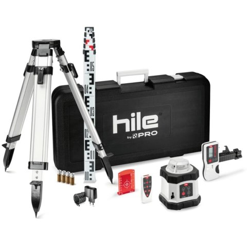 NIWELATOR LASEROWY ROTACYJNY HILE D400 + STATYW + ŁATA PRO NIWELATOR LASEROWY ROTACYJNY HILE D400 + STATYW + ŁATA PRO