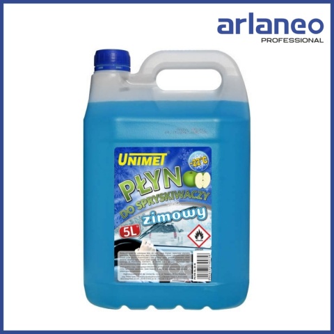 PŁYN DO SPRYSKIWACZY ZIMOWY 5L | DO -22°C | NA BAZIE ETANOLU | NIEBIESKI | UNIMET PŁYN DO SPRYSKIWACZY ZIMOWY 5L | DO -22°C | NA BAZIE ETANOLU | NIEBIESKI | UNIMET
