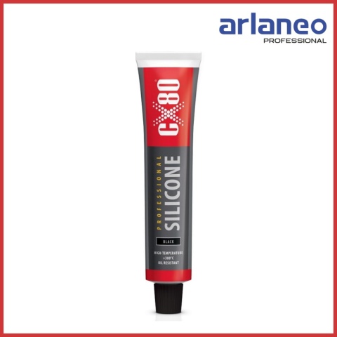 SILIKON PROFESSIONAL CZARNY WYSOKOTEMPERATUROWY 80ML TUBA CX-80