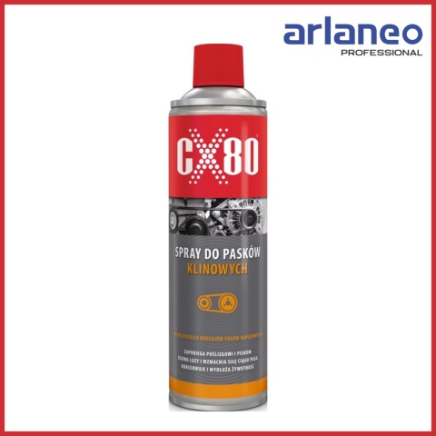 SPRAY DO PASKÓW KLINOWYCH 500ML CX-80 SPRAY DO PASKÓW KLINOWYCH 500ML CX-80