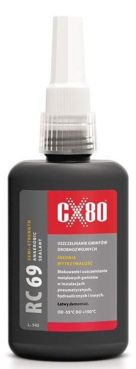 USZCZELNIACZ ANAEROBOWY RC69 10 ML BRĄZOWY CX-80 USZCZELNIACZ ANAEROBOWY RC69 10 ML BRĄZOWY CX-80
