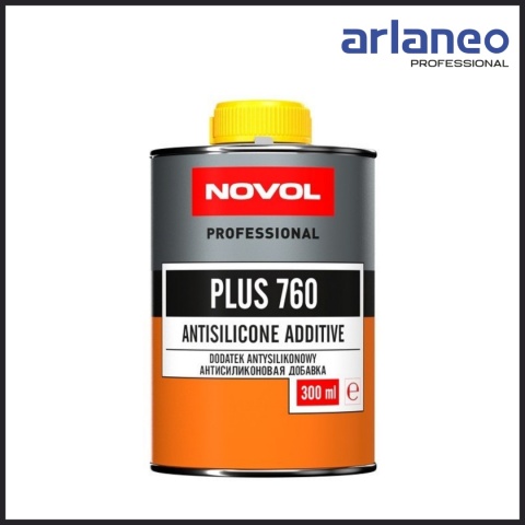 Dodatek antysilikonowy NOVOL Plus 760 0,3L zapobiega kraterom silikonowym Dodatek antysilikonowy NOVOL Plus 760 0,3L zapobiega kraterom silikonowym