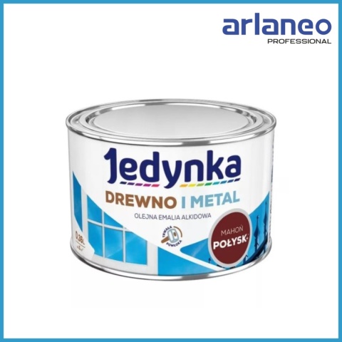 EMALIA ALKIDOWA DO DREWNA I METALU MAHOŃ 0,36L JEDYNKA – DEKORACJA I OCHRONA EMALIA ALKIDOWA DO DREWNA I METALU MAHOŃ 0,36L JEDYNKA – DEKORACJA I OCHRONA