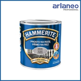 HAMMERITE EMALIA SREBRNA POŁYSK 0,7L PROSTO NA RDZĘ