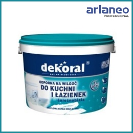 EMULSJA AKRYL WEW ŁAZIENKA&KUCHNIA MALEINAK BIAŁY MAT 10L DEKORAL