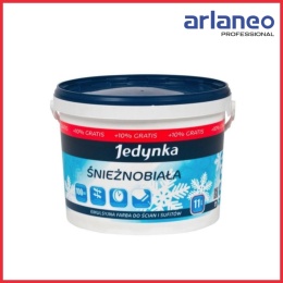 EMULSJA AKRYLOWA WEWNĘTRZNA JEDYNKA ŚNIEŻNOBIAŁA 10L+10%